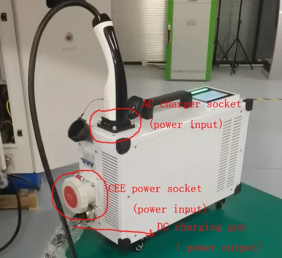 Ked 2025 Newest 20kw  30kw 40KW Mobile Portable DC EV Charging Station with Gbt Ccs1 Ccs2 Nacs Connector for Vinfast