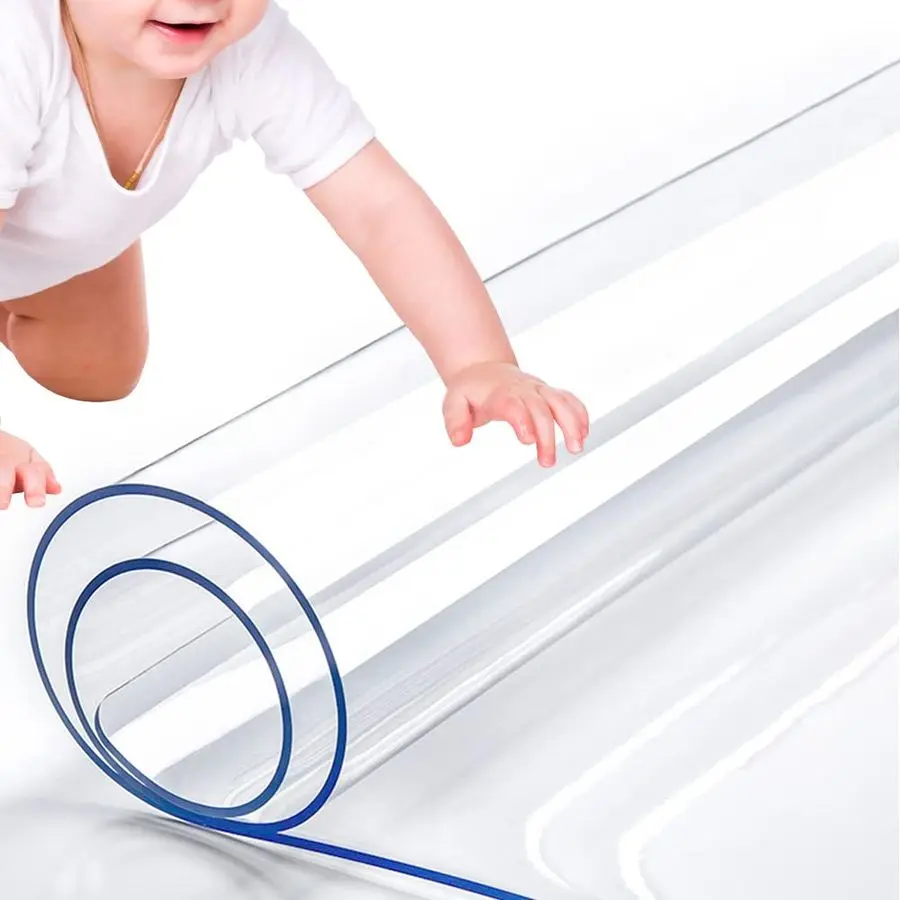

60 x 72 Inch Conference Table Cover Protector Transparent Plastic Table Mat Desktop Pad Rectangular Acrylic Table Pad Furniture