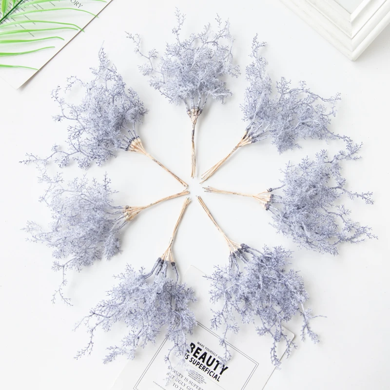 1/3Pcs Künstliche Pflanzen Goldene Silbrig Zweig Weihnachtsbaum Kränze Haar Zubehör Hause Zimmer Wand Hängen Hochzeit Dekoration – Detail 9