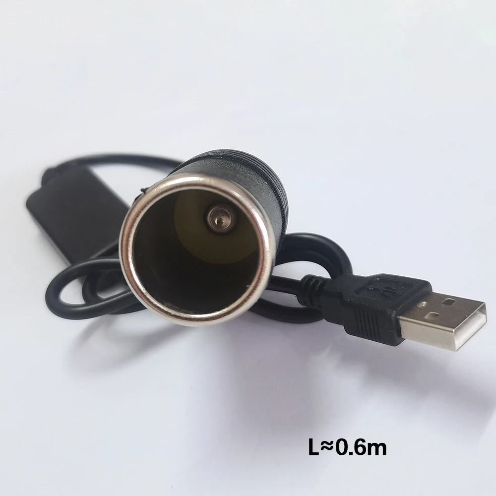 1 Stück Auto-Adapter 5V auf 12V USB-Stecker auf Auto-Zigarettenanzünder-Buchse Adapter-Konverter für Fahrzeug-Dashcam-Rekorder – Detail 5