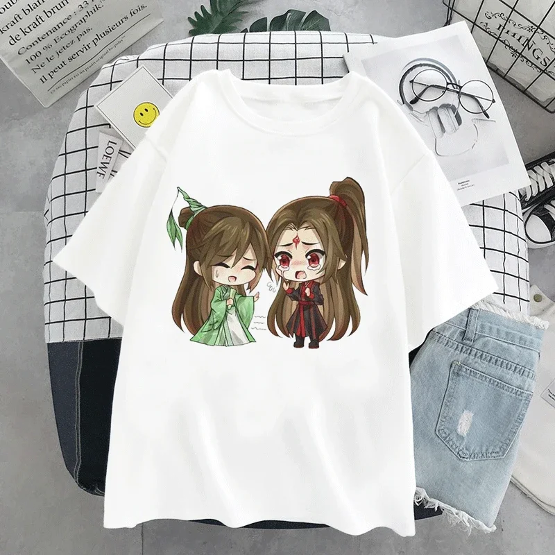 Harajuku Oversized T-shirts Female Arrival Chinese Anime Women T shirt The Scum Villain's Self-Saving System Tee Shirts Clothes