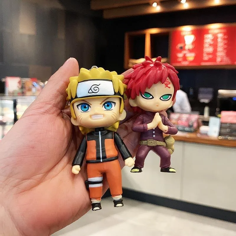 Anime Naruto Naruto Sasuke Uchiha Madara Cartoon Creative Doll Keychain Kawaii Fashion Bag Decoration Pendant Children's Toy