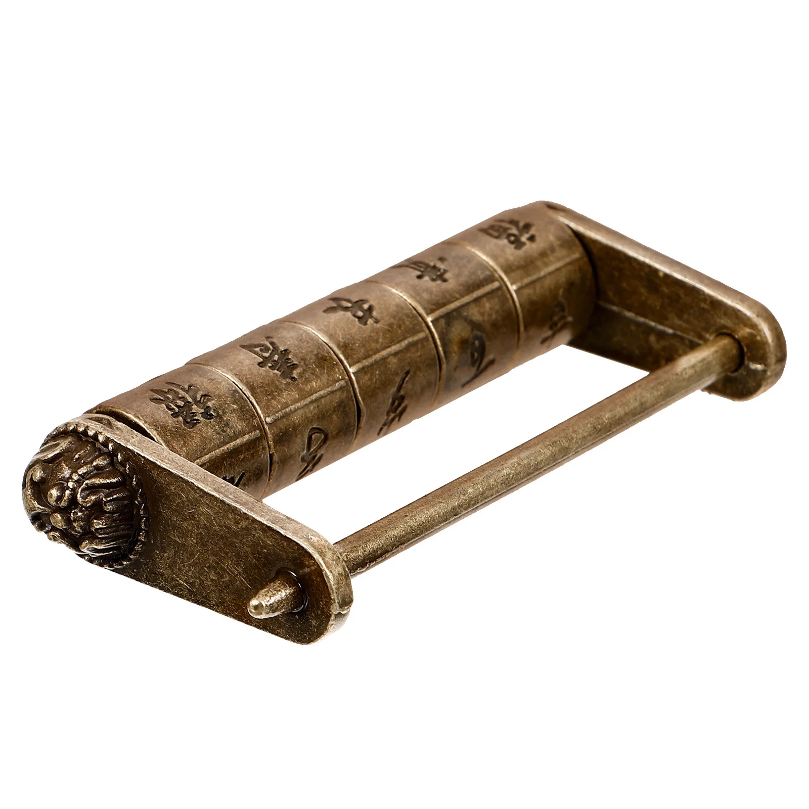 Gembok Kombinasi Vintage Paduan Seng Gaya Retro untuk Kotak Perhiasan Lemari Laci Kunci Kata Sandi Klasik