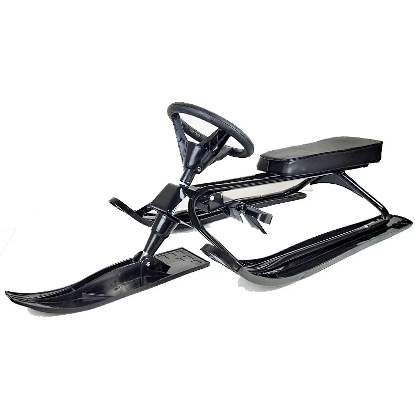 Sleds for Kids Snowmobile for Snowscoot with Twin Brakes,Ski Sled Slider Board Snow Racer Sled for Boy Girl Gift 4 Years