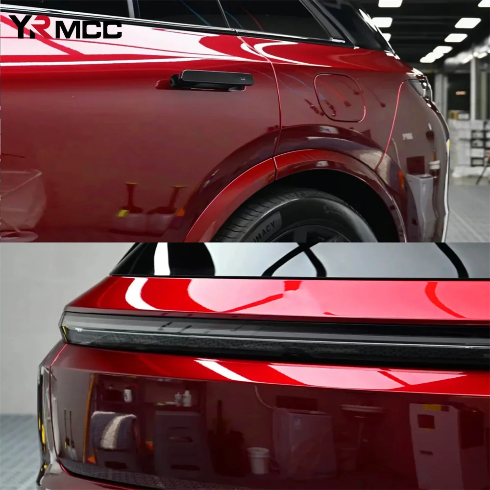 

Яркая глянцевая красная виниловая пленка, автомобильные наклейки, пленка для изменения цвета, пленка для авто упаковки, самоклеящаяся наклейка, виниловая наклейка, автомобильные аксессуары