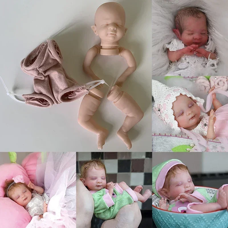 8inch Wynter Mini Kit Reborn Doll kit Fairy Baby Handy Doll Parts with Body Fresh Color