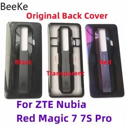 Original For ZTE Nubia Red Magic 7 7S Pro Back Cover Glass Rear Battery Door Housing Case + Camera Lens NX679J NX709J Replace