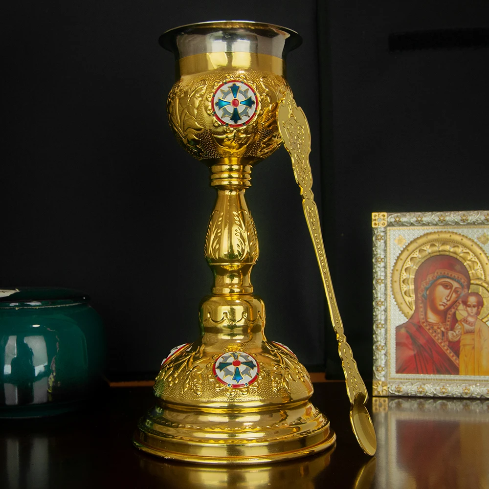 

Orthodox Church Beautiful Holy Grail Catholic Mass Cup Religion Holy Sacrament Jesus Cup Church Ritual Liturgy Christian Chalice