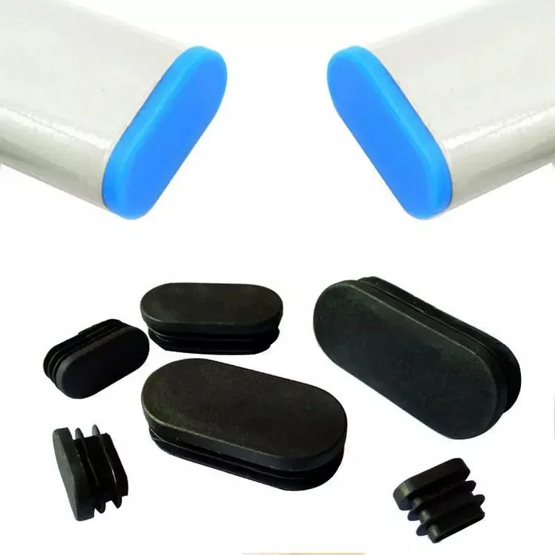 4pcs Plastic tube Insert Plugs pipe Cover chair Leg caps table foot pad Bumper Floor protector Furniture leveling feet Hardware