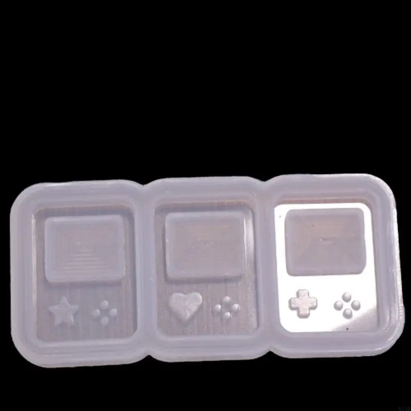 91AF Media Player Resin Molds Keychain Molds for Epoxy Molds Pendant Making DIY