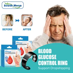 Diabetes Control Ring Blood Sugar Magnetic Therapy Anti Hypertension Relief Headache Dizziness Blood Glucose Regulator Care Ring