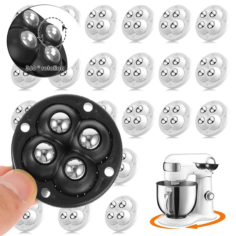 24 Stück selbstklebende Mini-Lenkrollen, 360 Stück °   Drehbare Universalräder, robuste Doppelkugellager für Küchengeräte