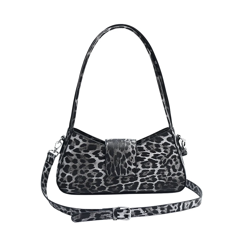 

Crossbody Bag for Women Leopard Print Handbag PU Leather Removable Shoulder Strap Satchel Purse for Work Travel