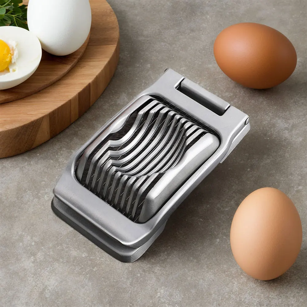 

Egg Slicer Stainless Steel Wire Strawberry Slicer Multipurpose Egg Dicer Chopper for Hard Boiled Eggs Strawberry Mushroom