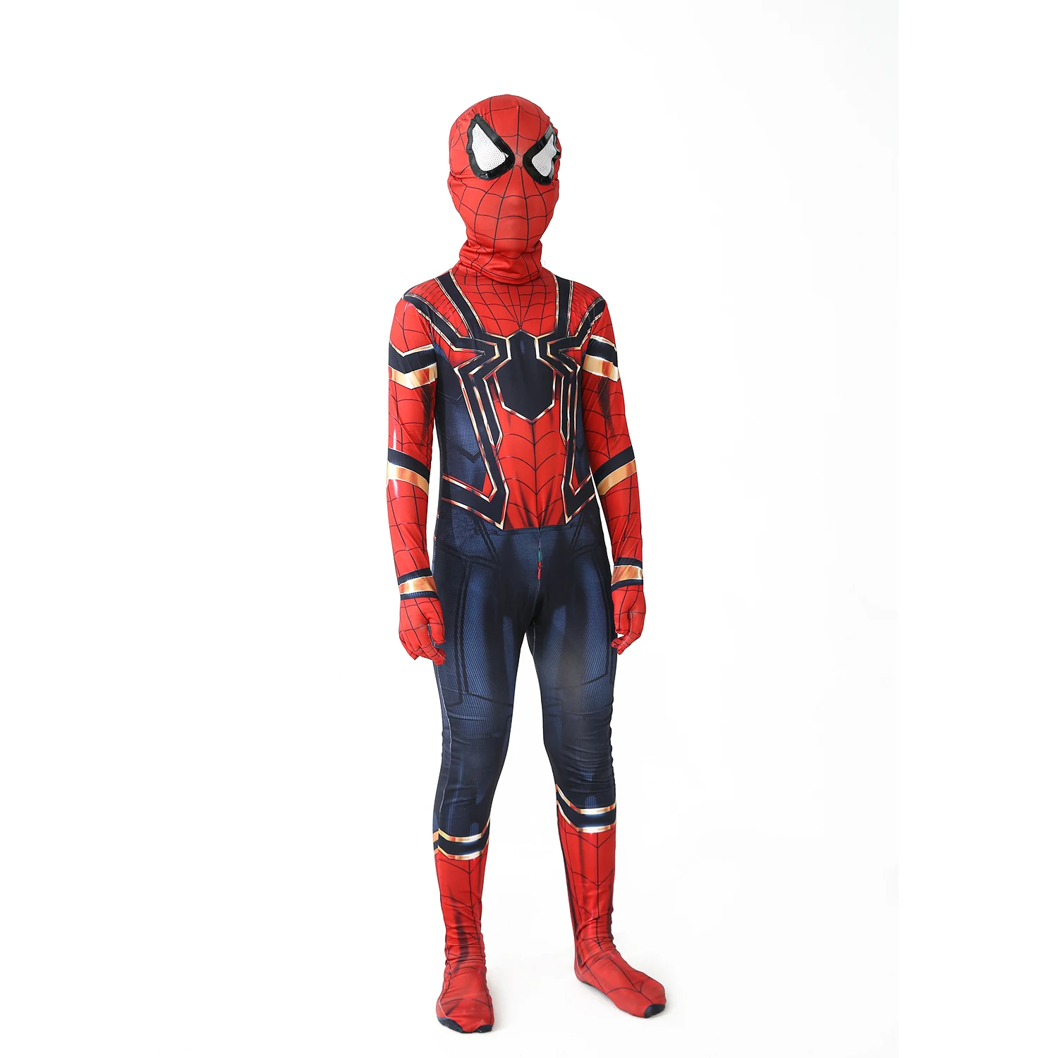 Superhero Spiderman Kostüm Body für Kinder Spandex Zentai Halloween Spider Man Cosplay Overall 3D Stil