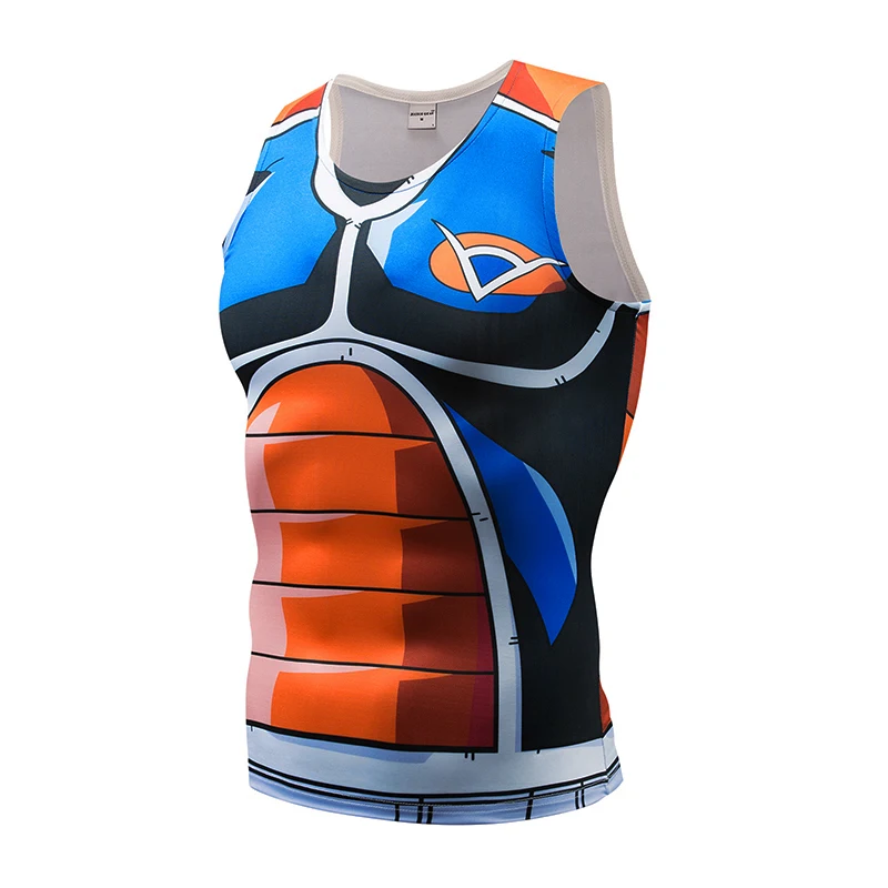 Begita 3D Printed Sleeveless Tshirts Men Compression Shirt Cosplay Costume Quick Dry Fitness Sports Clothes Short Sleeve Tops