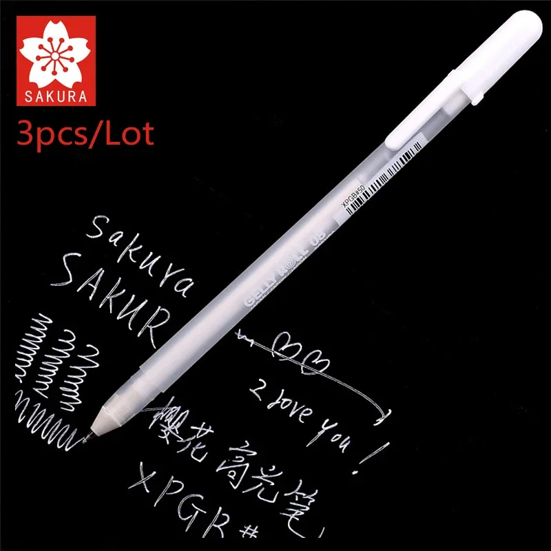 Imagem -02 - Sakura Gelly Roll Gel Ink Pen Grupo Metallic Sketch Destaque Marcador Desenho Arte Suprimentos Ouro Branco Prata