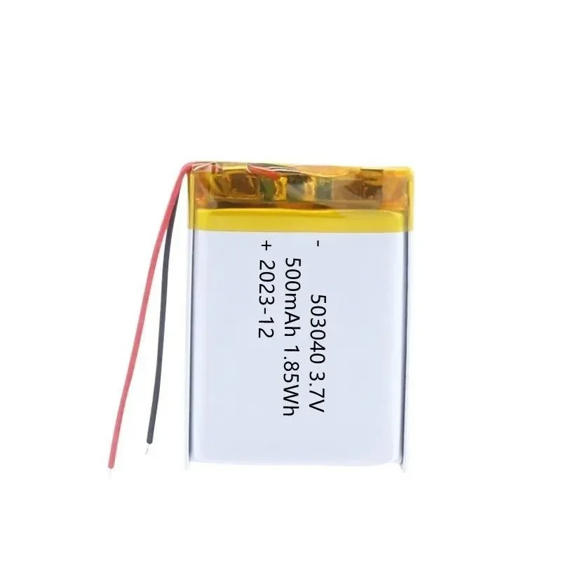 104pcs For 503040 Polymer Lithium Battery 500mAh 3.7V For Cosmetic Mirror Children's Toys Beauty Instrument Rechargeable Li-ion