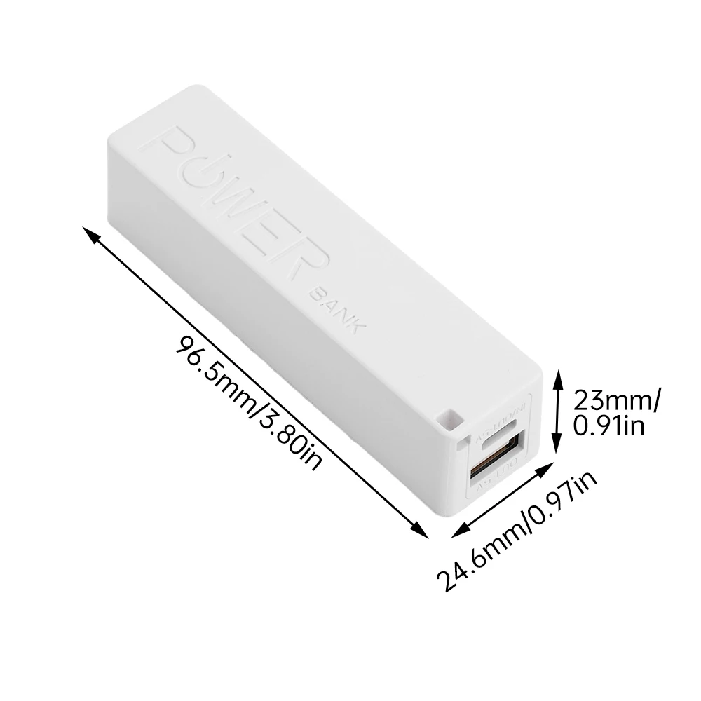 Mini mobilna obudowa zasilająca Przenośny mobilny zasilacz DIY Obudowa baterii Bez lutowania 5W Ładowanie Interfejs USB typu C