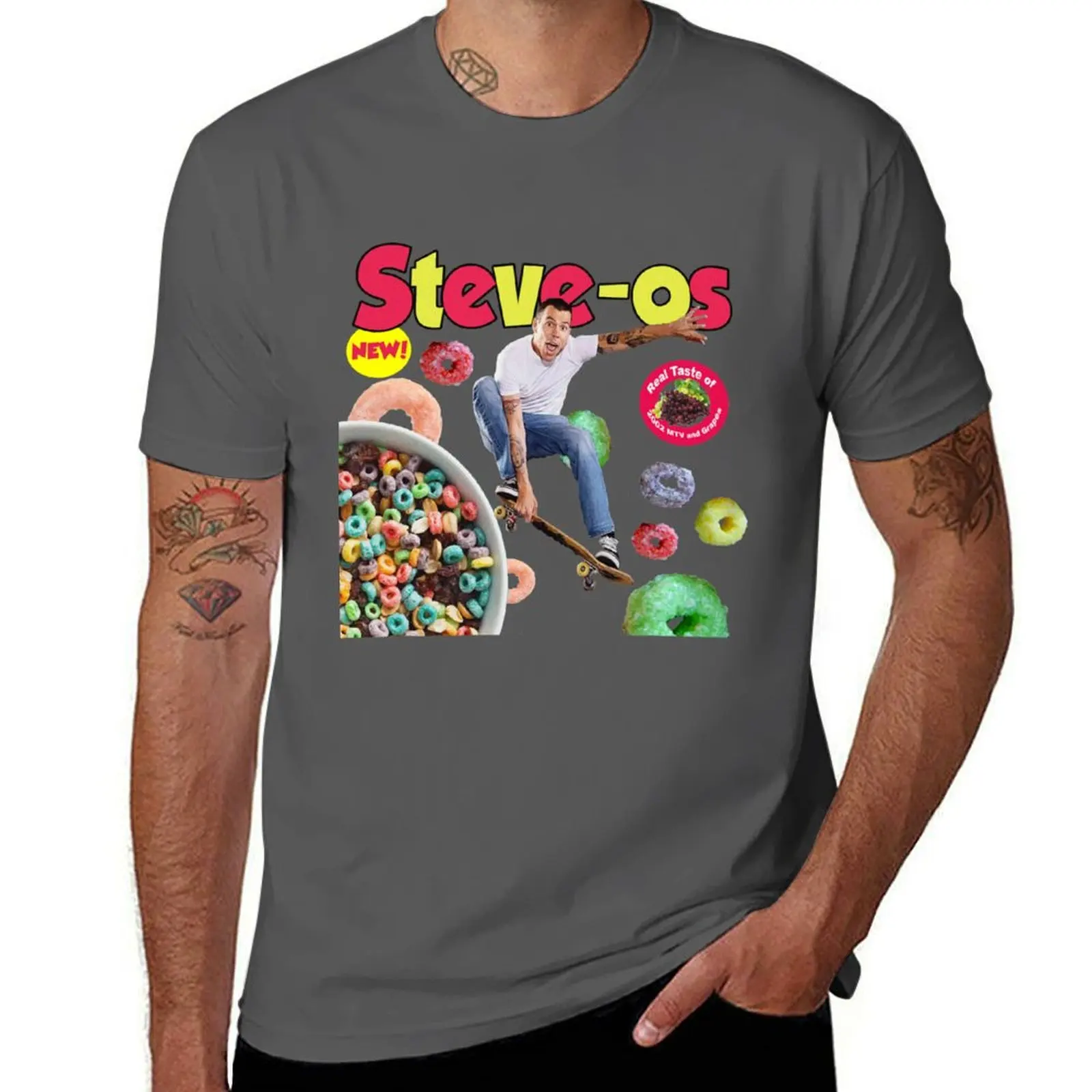 

Steve-os! Cereal by Steveo! T-Shirt man t shirt summer t shirts designer t shirts for man slim fit T-Shirt