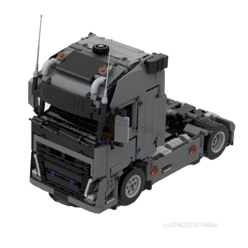 Aangepaste MOC Heavy Duty Technische 4x4 of 6x4 Tractor eenheid Oplegger Container Bouwstenen DIY Voertuig Bakstenen Speelgoed Geschenken