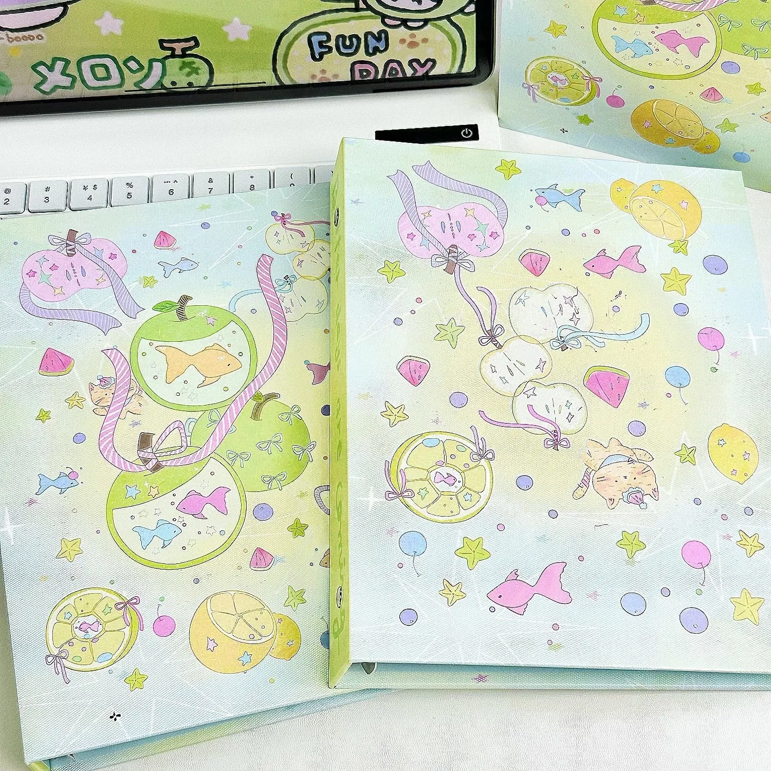 IFFVGX Green A5 Binder Photocard Holder Kpop Idol Photo Album Photocards Collect Book Album Para Fotografias Photo Card Supplies