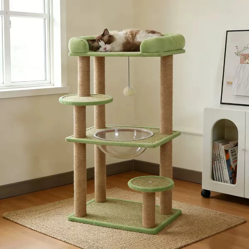 Shelves Playground Luxury Cat Tower Stairs Bed Large Villa House Modern Cat Tower Castle Toys Rascadores Para Gatos Cat Supplies