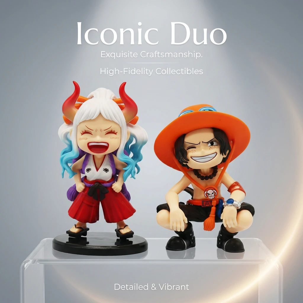 Figura de Anime de One Piece, Muñeco de Portgas D. Ace, Modelo Versión Q, Decoración, Adorno, Juguete para Niños, Regalo de Cumpleaños