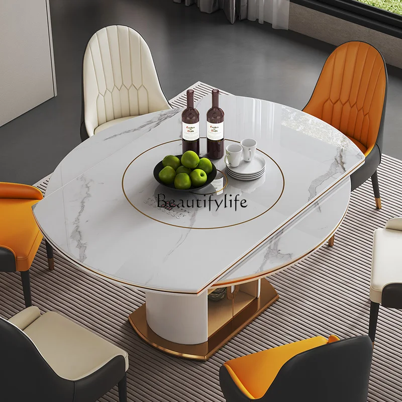 

01Modern light luxury simple multi-function variable round induction cooker dish warming embedded type