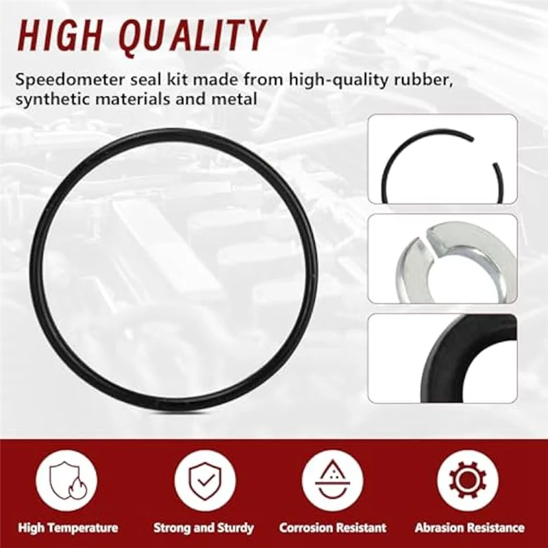 

1240382 Transmission Speedometer Leak Repair Seal Kit Speedo Gear Housing Compatible 700R4/4L60 Secure