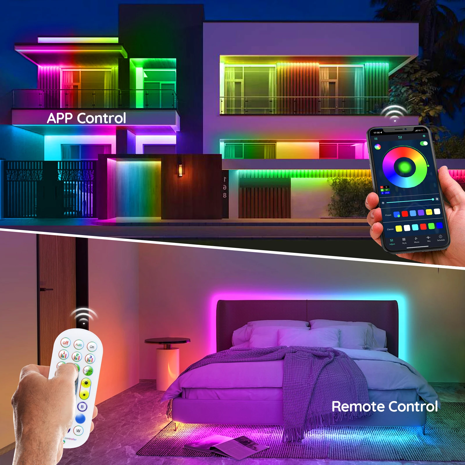 5V USB RGBIC Neon LED Strip,1M 2M 3M RGBIC Neon lamp tape with Bluetooth App and Remote control For DIY Home Neon Deoco Lighting