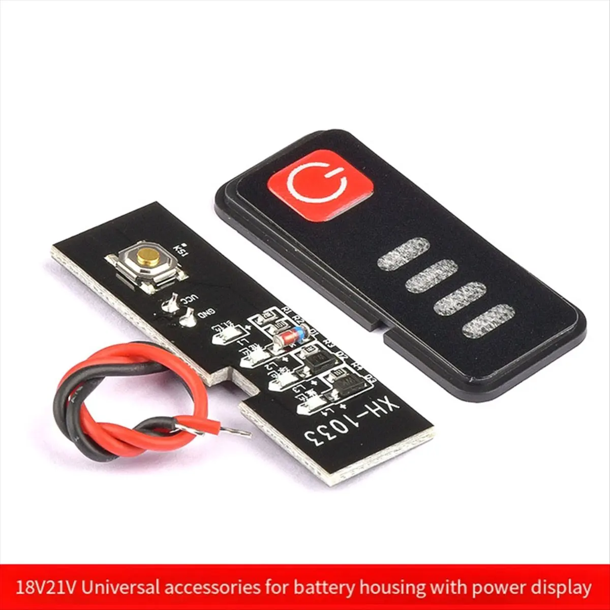 A59E Electric Drill Battery Indicator LED Display for 18V/21V Lithium Batteries 18650 Capacity Visual Tool