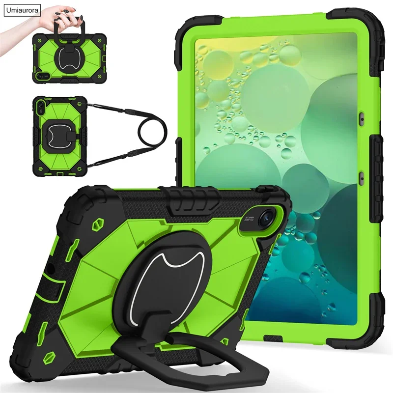 360 Rotation Shockproof Heavy Duty Rugged Kids Safe Case for Redmi Pad 2 11 Inch 2025 with Shoulder Strap