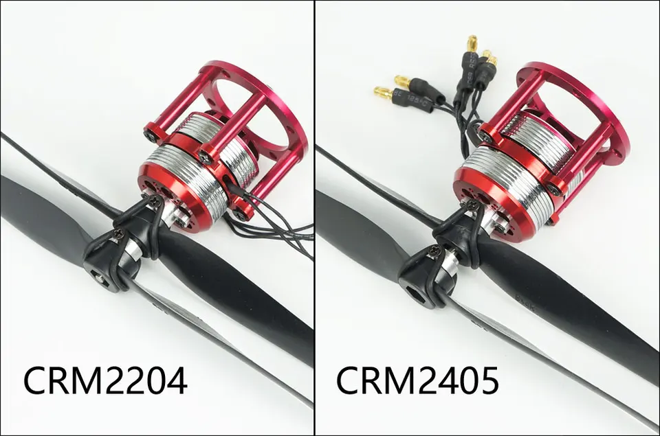 Moteur Brushless CRM2413 1300KV Dancing Wings – Contrarotatif, 2 Hélices 9 Pouces Incluses, Poussée Jusqu’à 1696g