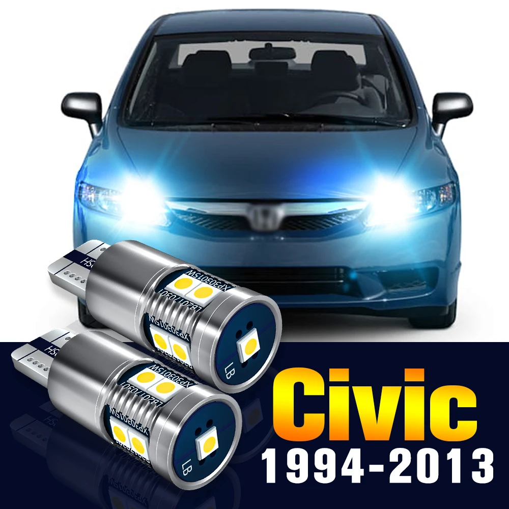 2pcs LED Clearance Light Bulb Parking Lamp For Honda Civic 6 7 8 1994-2013 2005 2006 2007 2008 2009 2010 2011 2012 Accessories