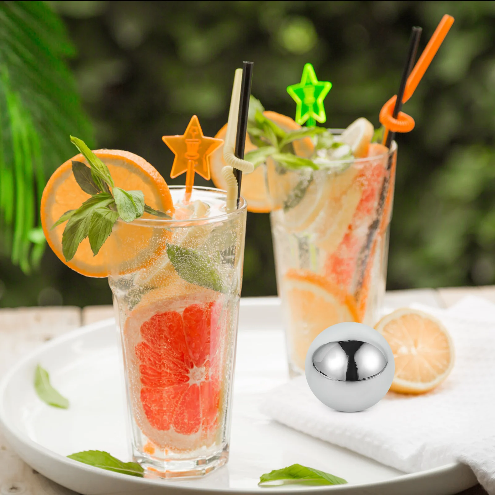 

304 Stainless Steel Ice Ball 55mm Whiskey Stone Metal Ice Cube Chilling Stones Whiskey Wine Cooler Reusable Gold PP Box