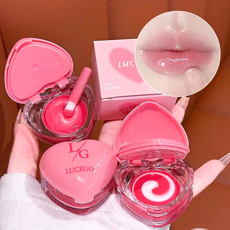 قناع الشفاه المزدوج اللون من Luckgo Heart: يخلق شفاه بلون وردي، ويوفر ترطيبًا، ويمتلك بتأثيرات تحسين الشفاه والتجاعيد. يجب اقتناؤه لموسم الشتاء بلمسة بناتي، وهو أيضًا كهدية صغيرة للعطلات. #2