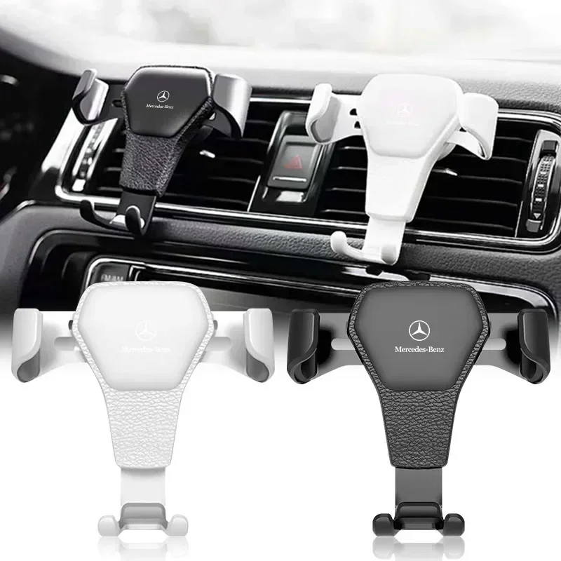 Gravity Car Mount GPS Mobile Phone Holder Vent Clip Installation For Mercedes Benz A B C E G M R S AMG CES CLA CLG CLK CLS Class