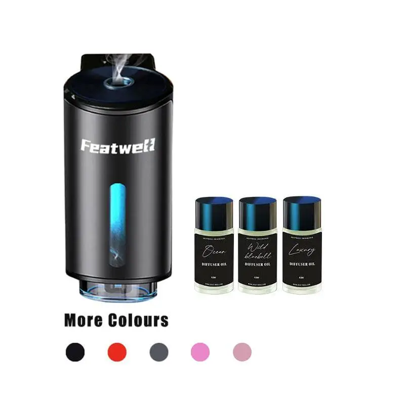 Featwell Smart Car Air Fresheners with Three Adjustable Concentration Scent Levels - 3/6*10ML  French Perfume Lasts 45 Days