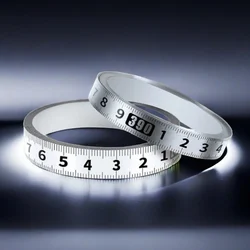 Self-Adhesive Measuring Tape Stainless Steel Workbench Ruler Adhesive Backed Tape Measure Metric Scale Rust-Proof Durable Ruler
