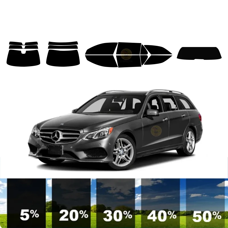 precut Removable Window Tint Film For Car 100% UVR Heat Insulation Carbon ﻿For MERCEDES-BENZ E-CLASS 4 DR WAGON 2010-2016