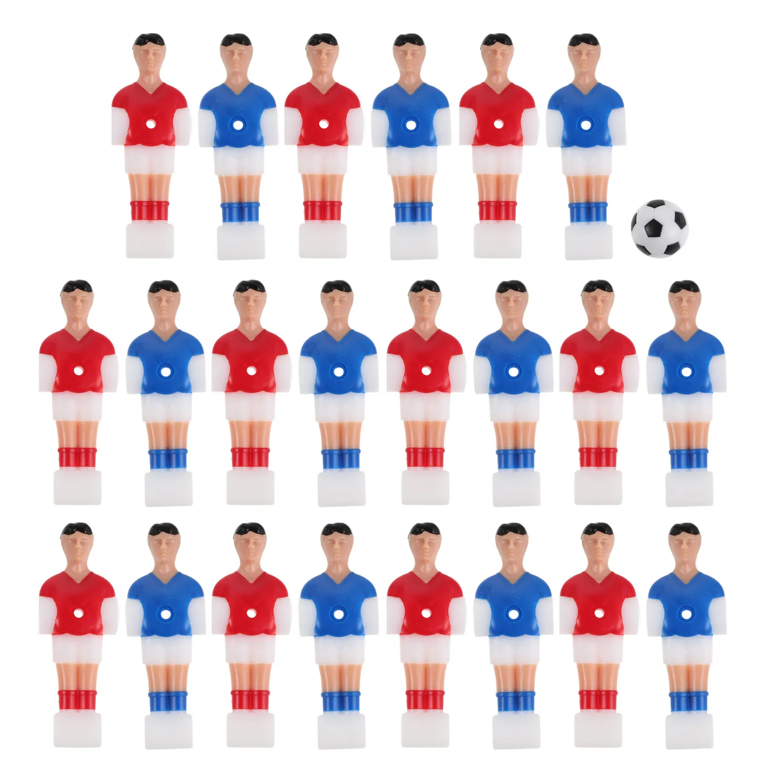 

Набор сменных фигурок для настольного футбола и мини-футбольных мячей для настольных футбольных игр, совместимых с большинством настольных футбольных столов для дома