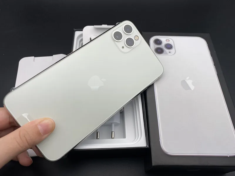 ロック解除された本物のiPhone11 Pro Max携帯電話,64GB, 256GB ROM,XDR
