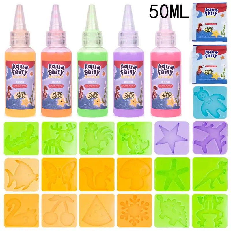 Pipihome Aqua Gelz – Kit Magic Water Elf 3D DIY – Créations Aquatiques Avec Moules Et Couleurs – Cadeau Éducatif Pour Enfants