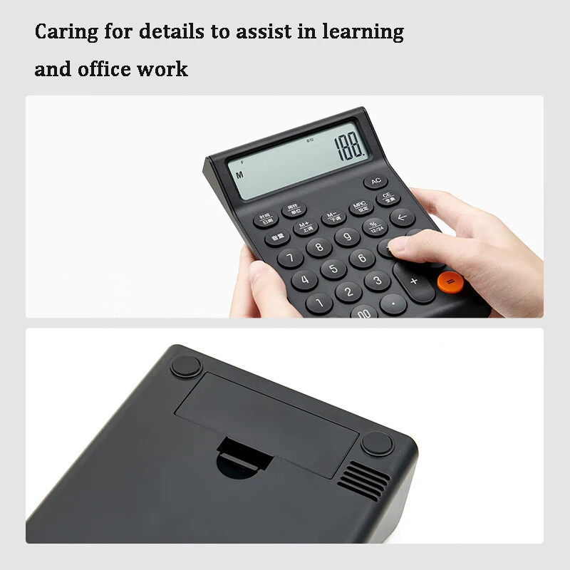 Kaco Voice Calculator 12 Digit Large Screen Music Playing Big Button Students Use Computer Office Finance Desktop Stationery