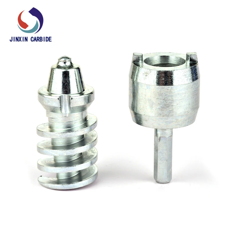 Factory winter spikes/ ice studs/carbide screw tire studs /JX1927 12pcs with 1 pc install tool