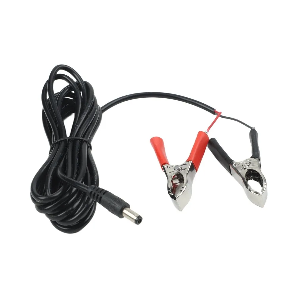 DC Power Cable Battery Clip Cable 300cm Length Efficient Power Transmission Power Connection Electrical Projects