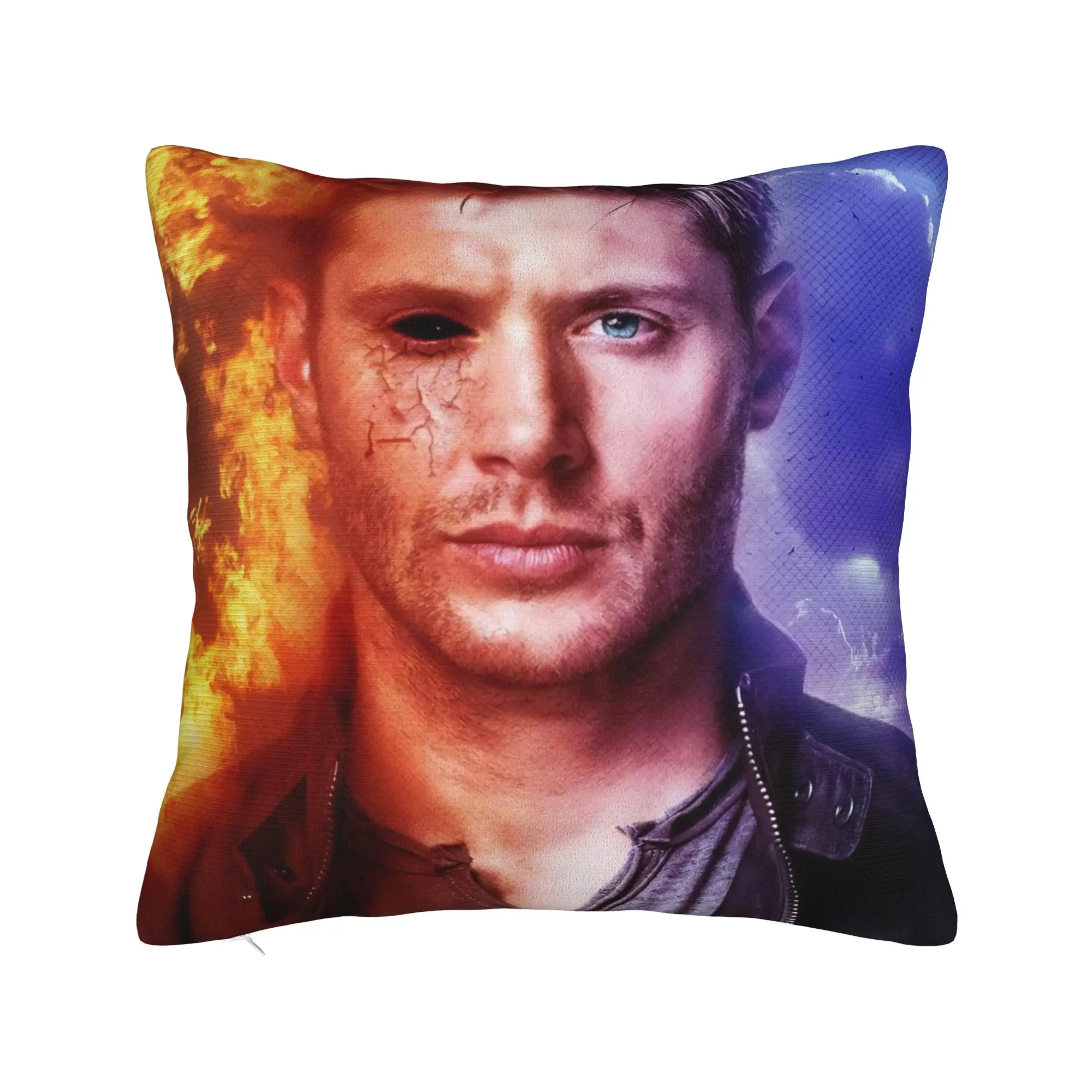 Supernatural Dean Winchester Pillowcase Soft Polyester Cushion Cover Decor  Throw Pillow Case Cover Car Zippered 40*40cm