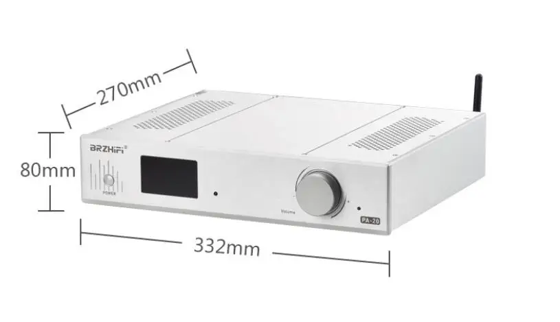 

High power dual core STK428-640 hifi Fully balanced 400W*2 stereo power amplifier household with remote control