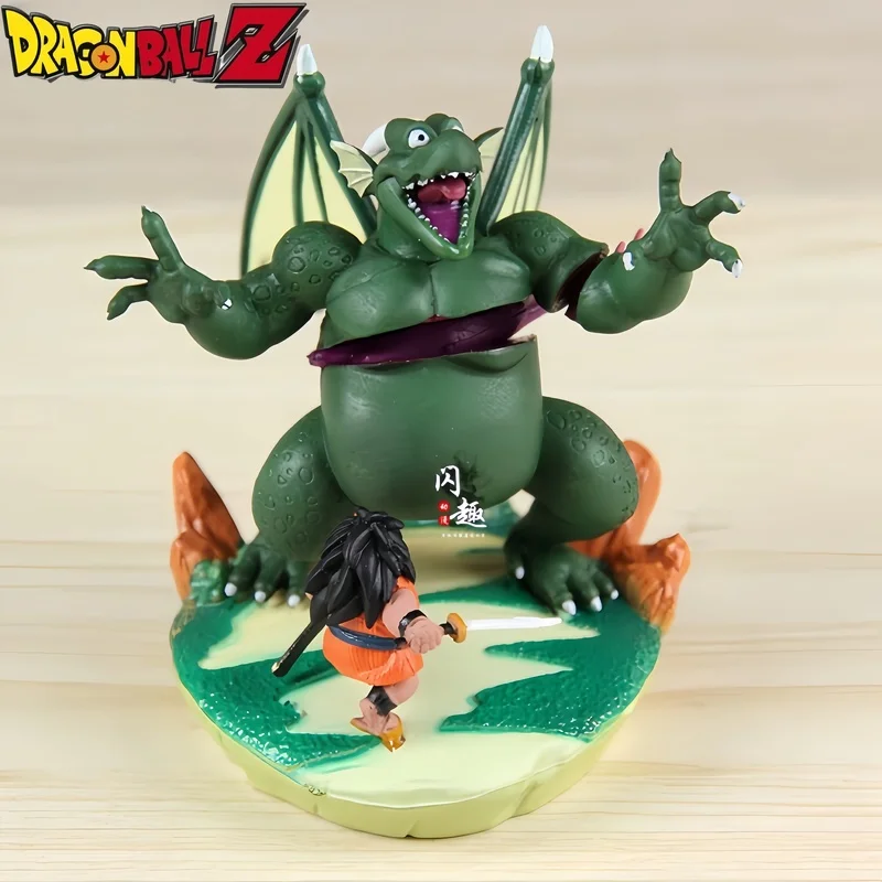 8cm Dragon Ball Cymbal Vs Yajirobe Figurine Classic Anime Scenes Figures Pvc Action Figures Gk Statue Collection Model Toys Gif